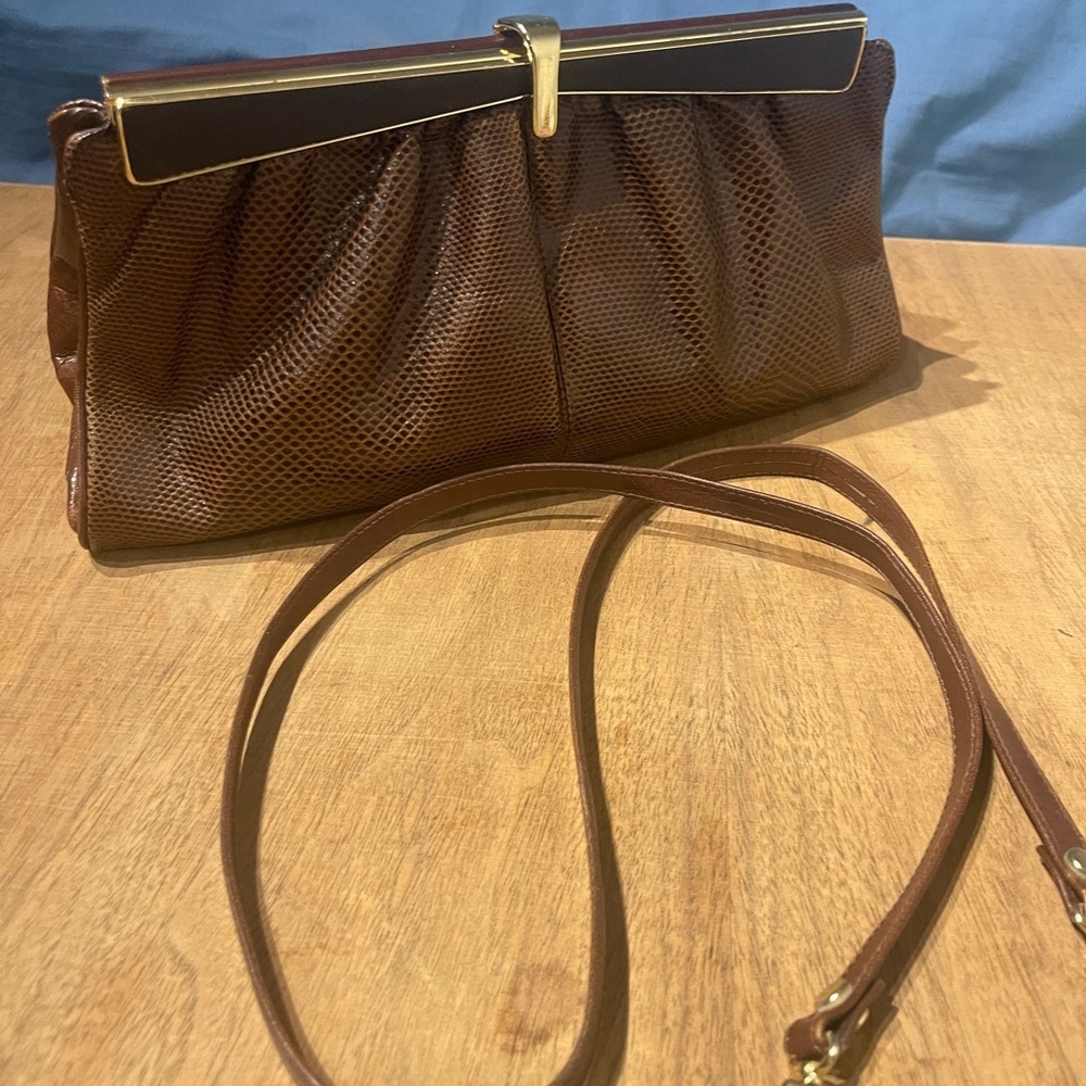 CORSET VINTAGE LEATHER CROSSBODY HANDBAG